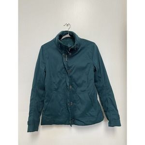 Prana Women's Button Coat Sz Medium Marissa Jacket Green